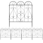 Rxakudedo сад забор сад край . металлический двор для антикоррозийный простота установки 10 листов комплект чёрный наружный e