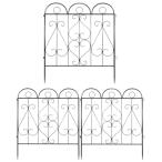 Rxakudedo забор . сад забор сад край . металлический двор для антикоррозийный простота установки 3 листов комплект 