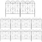 Rxakudedo сад забор сад край . металлический двор для антикоррозийный простота установки 10 листов комплект чёрный наружный e