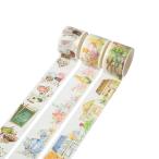 和紙マスキングテープ 3個セット 装飾マスキングテープコレクション 様々な こーひーし