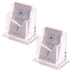 HAMILO визитная карточка подставка акрил производства карта установить прозрачный вертикальный 2 позиций комплект 