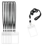 Akkerds карта протектор водонепроницаемый вертикальный ID значок держатель бирка значок зажим с ремешком 