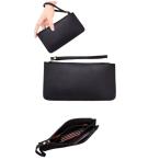 ショッピング通帳ケース TraEn230 通帳ケース 印鑑も入る こものいれポーチ メンズ 印鑑 ケース (ブラック)