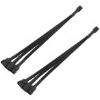  аудио вентилятор PWM вентилятор для удлинение кабель 2 шт. входит . примерно 27cm 4 булавка FAN для 3 ответвление кабель 4 булавка 