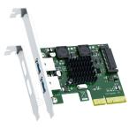 GLOTRENDS U3142A 2 порт 10Gb USB 3.1 Gen2 Type-A to PCIE X4 повышение карта,ASM 3142 chip, обычный а также низкий 