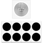 10 листов NFC бирка ntag215 этикетка, чёрный . цвет, NFC стикер бирка диаметр 25 mm(1 дюймовый ) круглый, 504 резец me