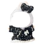 AXLUCE ラブブ 服 ツイード風ジャケット スカート ぬいぐるみ 服 (ブラック)