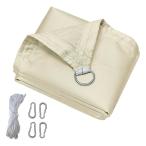 YEZOND затеняющий экран, шторки от солнца водонепроницаемый 2M*5M "теплый" белый тент затенитель от солнца навес затемнение сеть наружный двор веранда 