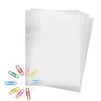 HUIKKJP прозрачный держатель прозрачный файл 30 листов упаковка 0.16mm толщина прозрачный / прозрачный тонкий вертикальный бумага kli