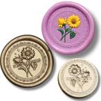  изоляция штамп cургуч ..( подсолнух гонки )( размер : длина 25mm ширина 25mm)