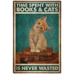  жестяная пластина табличка кошка retro N 20×30cm 1 листов автограф plate орнамент 4 дыра легкий Vintage american Британия 