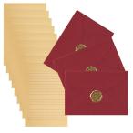  elegant конверт письмо комплект, wine red, свадьба приглашение бумага для писем комплект, Gold изоляция wa
