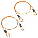 M METERXITY 2 упаковка система безопасности кабель блокировка 4.92 футов PVC покрытие осуществлен сталь производства багаж ro