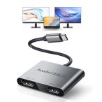 avedio links USB-C HDMI изменение адаптер 4K@60Hz HDMI дистрибьютор повышение режим соответствует 3 экран Type-C&amp;HDMI2 порт двойной 4K