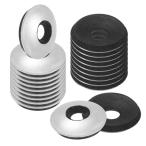 M METERXITY 30パックEPDMボンデッドシーリングラバーワッシャー 304ステンレススチール#12 x 5/8