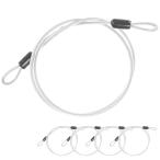 M METERXITY 5 упаковка система безопасности кабель блокировка 3 футов 4mm PVC покрытие нержавеющая сталь 