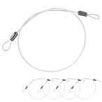 M METERXITY 5 шт. комплект система безопасности кабель блокировка 2 футов ( примерно 60cm) 3 mm PVC покрытие stain re