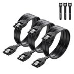Cable Matters 3шт.@se6Gbps SATA кабель - 61cm( распорка type ),SSD.HDD серийный ATA3 кабель, SATA