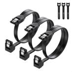 Cable Matters 3шт.@se6Gbps SATA кабель - 45cm(L type ),SSD.HDD серийный ATA3 кабель, SATA 3 код,
