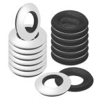 M METERXITY 15パックEPDMボンデッドシーリングラバーワッシャー 304ステンレススチール3/8