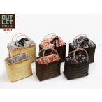 { outlet * товар с некоторыми замечаниями }[ большой *L размер * красный ] мешочек имеется бамбук корзина сумка 