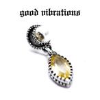 Yahoo! Yahoo!ショッピング(ヤフー ショッピング)good vibrations ピアス ルチルクォーツ 天然石 三日月 クレセントムーン  送料無料