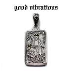 ショッピングMAGICIAN グッドバイブレーションズ タロットカード 魔術師 ザ・マジシャン The Magician クロス 十字架 ペンダントトップ シルバー925 純銀