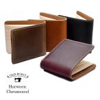 選べる2タイプ ホーウィン社 USオイルレザー クロムエクセルレザー プルアップ 二つ折り財布 メンズ 財布 ショートウォレット オールドポイント