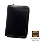 ショッピングファスナー 日本製 革財布 おすすめ ビジネス 財布 本革 二つ折り財布 ホーウィン クロムエクセルレザー 牛革 ミディアム ラウンドファスナー 大容量 ウォレット