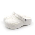 crocs クロックス レディース メンズ 男女兼用 ユニセックス 定番 サボ アウトドア 厚底 サンダル バヤ プラットフォーム クロッグ 208186-100 ホワイト 白