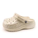 crocs クロックス レディース サボ アウトドア スポーツ 水陸両用 サンダル バヤ プラットフォーム グリッター クロッグ 208459-160 スタッコ