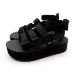TEVA テバ レディース アウトドア ビーチ プール カジュアル 厚底 サンダル FLATFORM MEVIA 1116810-BLK ブラック 黒