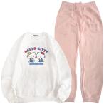 ハローキティ トレーナー スウェット パンツ セットアップ 裏起毛 ルームウェア 部屋着 パジャマ サンリオ キャラクターズ