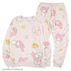 マイメロ マイメロディ サンリオ トレーナー パンツ 上下 セット 部屋着 パジャマ プリント sanrio M L LL