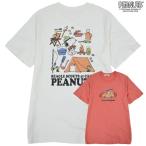 スヌーピー トップス Tシャツ 半袖 アウトドア キャンプ プリント SNOOPY PEANUTS メンズ レディース