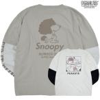 ショッピングスヌーピー スヌーピー ピーナッツ Tシャツ 長袖 切り替え プリント SNOOPY PEANUTS