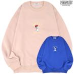  Snoopy вышивка обратная сторона ворсистый футболка тренировочный PEANUTS SNOOPY