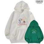  Snoopy Parker тренировочные топы обратная сторона ворсистый вышивка Charlie Brown Olaf SNOOPY PEANUTS