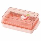 ハローキティ バターケース バター容器 バターカッター ガイド付 定量カッティングガイド付バターケース ハピネスガール スケーター