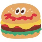 バーガーコンクス ダイカットステッカー シール バーガー キャラクター スケーター