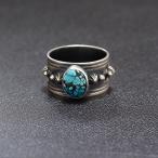 インディアンジュエリー   ターコイズ Stone Ring　リング　 ナバホ  Gene Natan　Silver