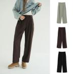 CLANE 正規商品 ボトムス クラネ ベーシック タック パンツ BASIC TUCK PANTS ミント/ブラック/ブラウン MINT/BLACK/BROWN 3色展開 2025秋冬新作