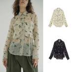CLANE 正規商品 ワンピース クラネ フラワー オパール ビスチェ シャツ FLOWER OPAL BUSTIER SHIRTS アイボリー ブラック IVORY/BLACK 2色展開 2025秋冬新作