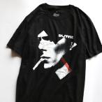 バンドT ロックT 通販 Tシャツ メンズ レディース デヴィッド・ボウイ ジャケット フォト Tシャツ David Bowie×Smoke Red ブラック Black 2023春夏新作