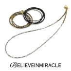 BELIEVEINMIRACLE,ビリーブインミラクル,METAL BZ NECKLACE&amp;BRACE&amp;ANKLET,3WAYメタルビーズネックレス,ブレスレット,アンクレット(3色展開),通販取扱い