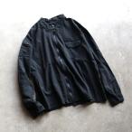 アルヴァナ ジャケット alvana 天然ガーゼ モーター シャツ ジャケット UNEVEN MOTOR JACKET ブラック FADE BLACK 2025春夏新作