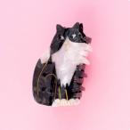ククシュゼット 正規商品 ヘア アクセ クリップ 猫 かわいい Coucou Suzette ブラック ホワイト キャット ヘア クロー Black & White Cat Hair Claw