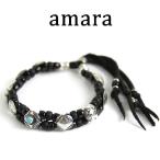 アマラ,amara ブレスレット　コイン　コンチョ　ターコイズ　ブレスレット　ブラック(2色展開)取扱い 通販