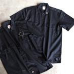 HTC×Dickies 正規取扱店 ハリウッド トレーディング カンパニー Dickies 半袖 ワーク シャツ Dickies S/S Work Shirts ブラック Black 2025春夏新作
