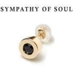 シンパシーオブソウル ピアス ゴールド SYMPATHY OF SOUL Shine Pierce K10YG w / Black Sapphire シャイン ピアス K10 イエローゴールド ブラック サファイア